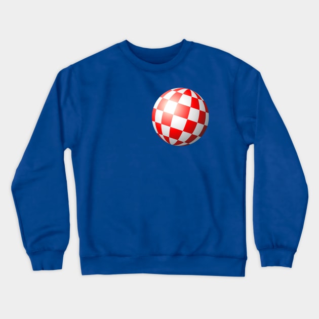 Amiga chequered boing ball (1984 CES Demo) Crewneck Sweatshirt by retrochris